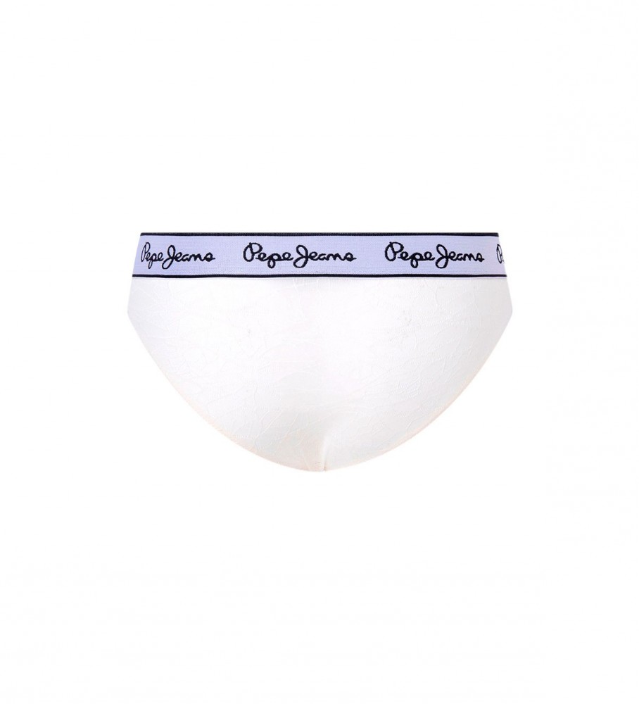 Pepe Jeans Mesh Bikini Bottoms White Esdemarca Store Fashion