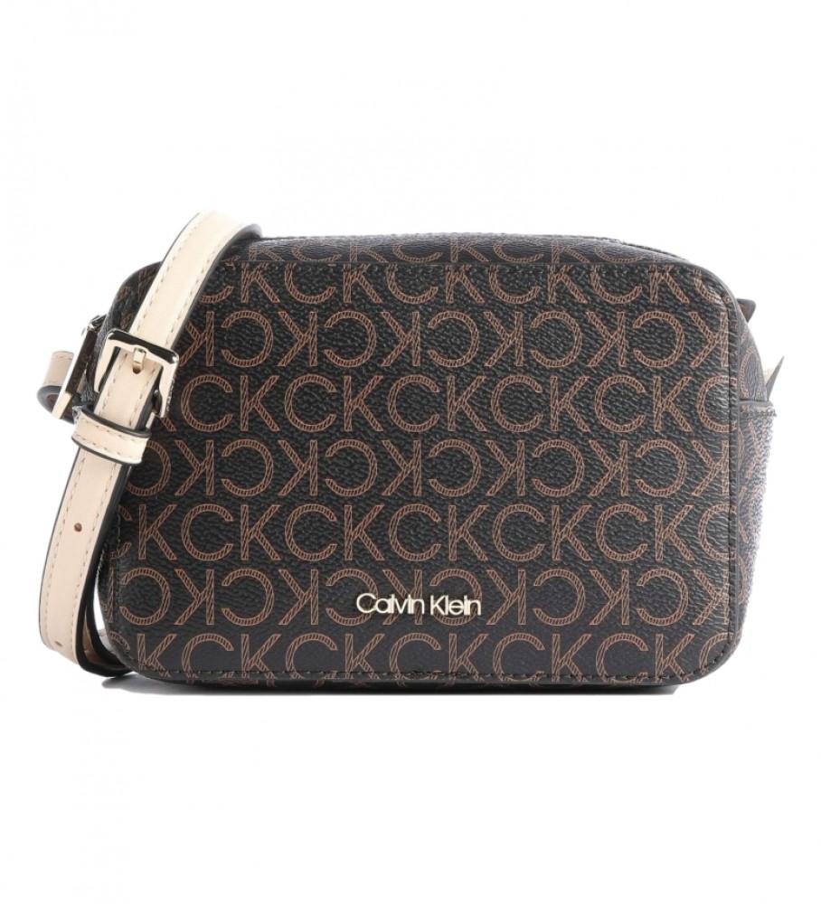 Calvin Klein Brown CK Must shoulder bag -19x13x8cm - ESD Store fashion,  footwear and accessories - best brands shoes and designer shoes
