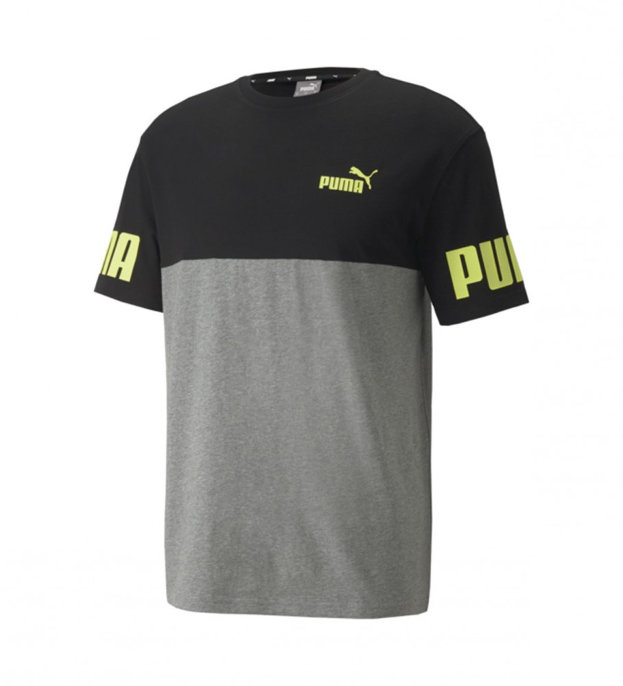 Puma Puma Power Colorbloc T-shirt cinzenta, preta