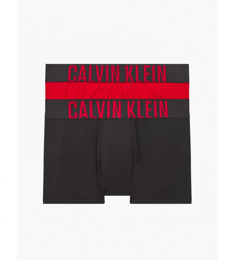 Calvin Klein Lot de 2 boxers 000NB2602A noir