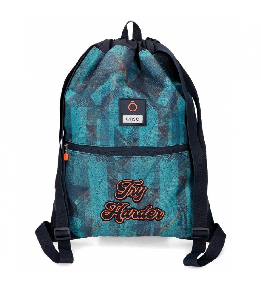 Enso Enso Try Harder backpack bag blue