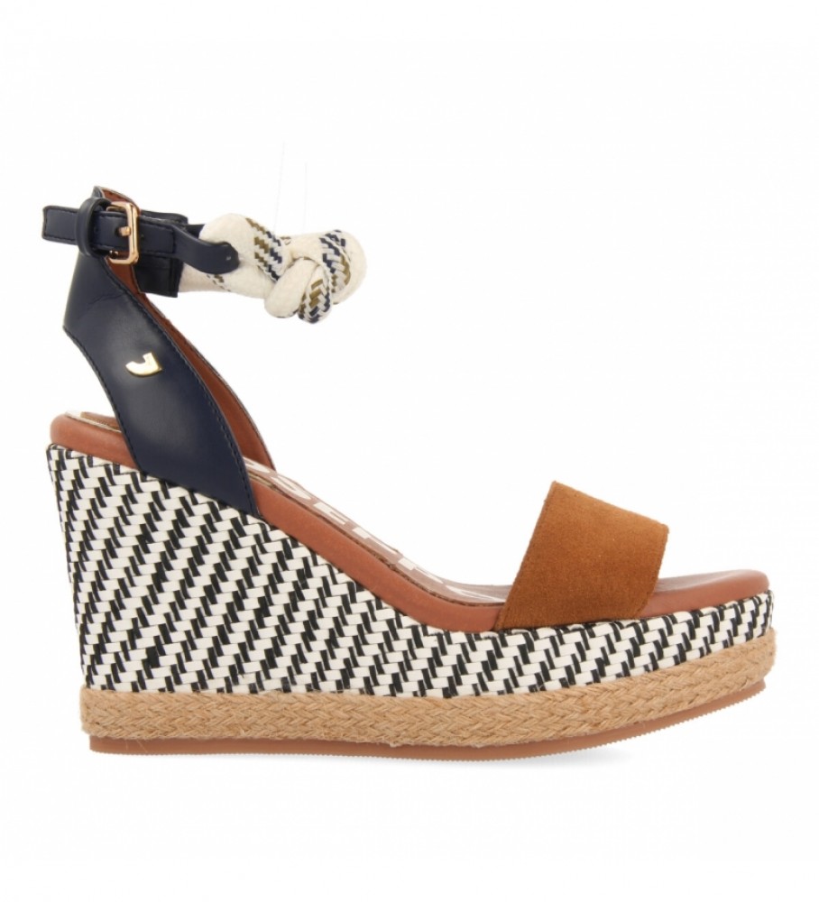 Gioseppo Sandalias Albin marrón, marino -Altura cuña: 10 cm- - Tienda  Esdemarca moda, calzado y complementos - zapatos de marca y zapatillas de  marca