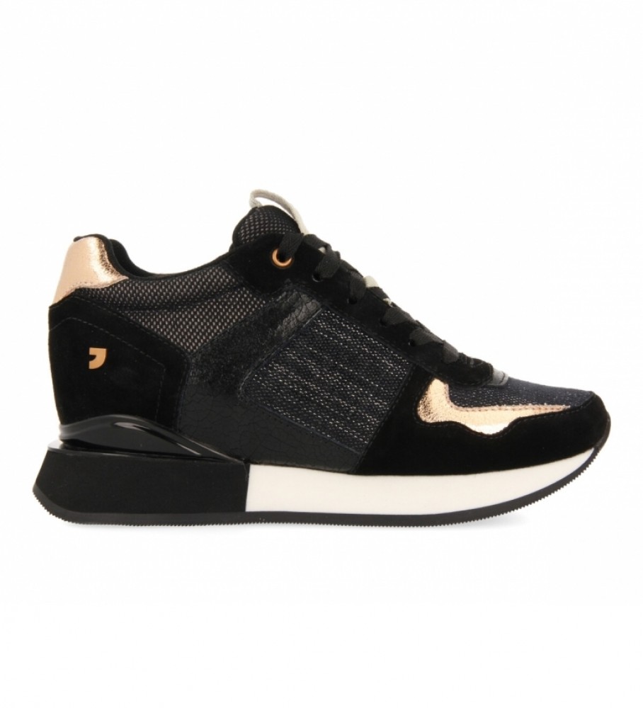 Gioseppo Raleigh sneakers with internal wedge black