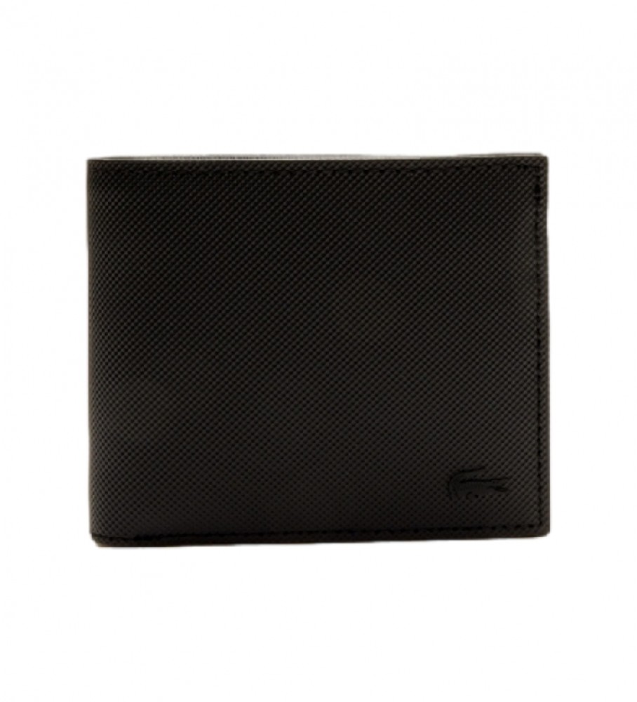 Lacoste Billfold wallet black -11.5x9.5x9.5x2.5cm