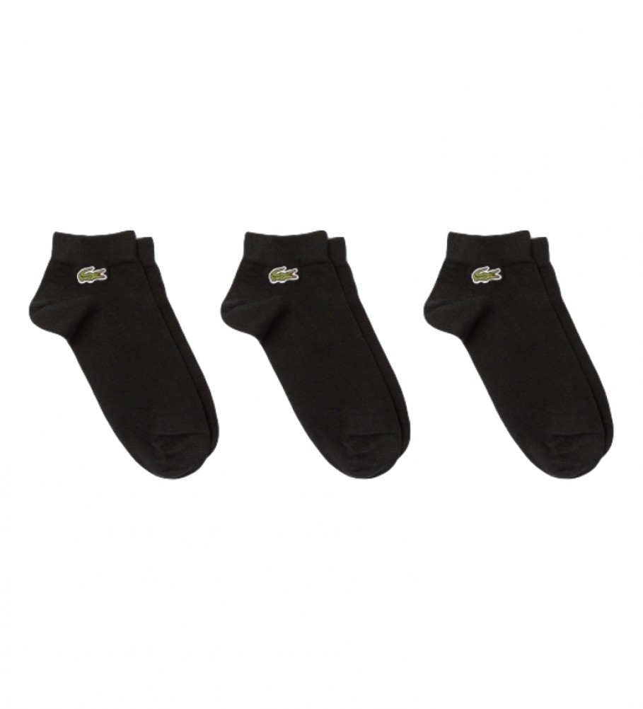 Lacoste Confezione da 3 paia di calzini neri