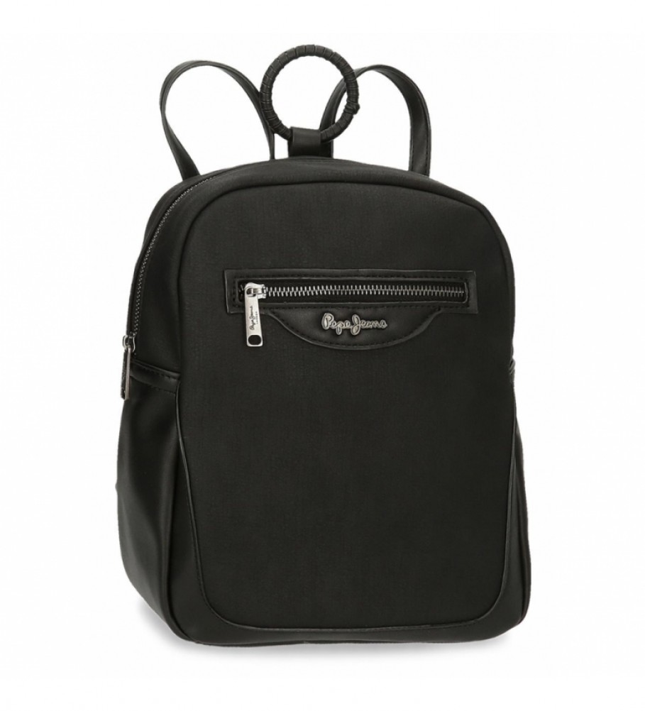 Pepe Jeans Aure backpack black -24 x28x 10 cm