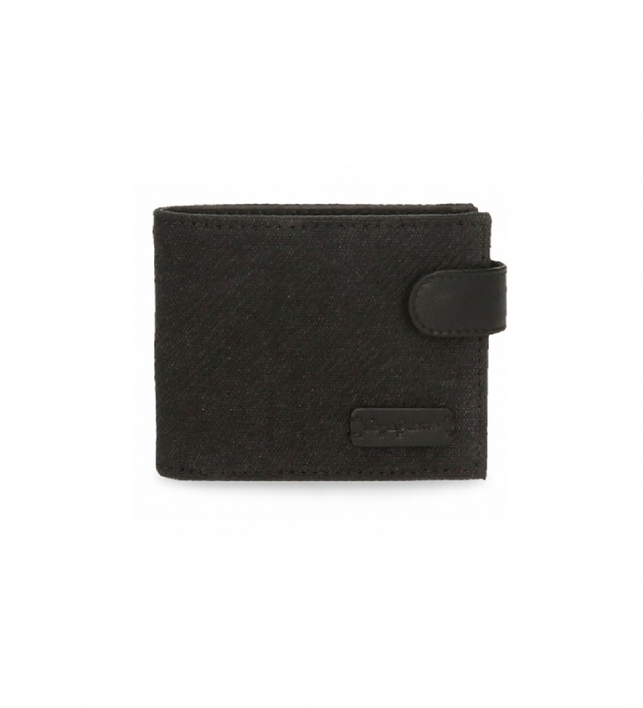 Pepe Jeans Oliver click wallet black -11x8,5x1cm