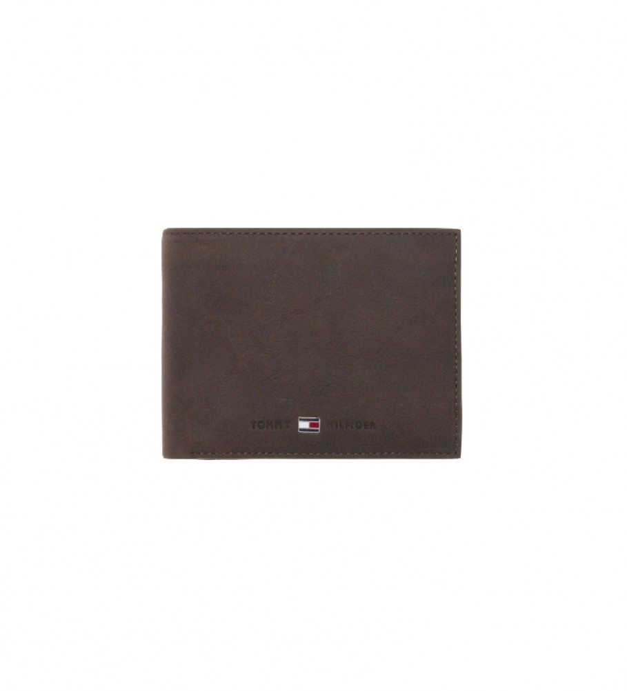 Tommy Hilfiger Johnson CC Flap Coin Pocket Brown Wallet -13x9,5x3cm