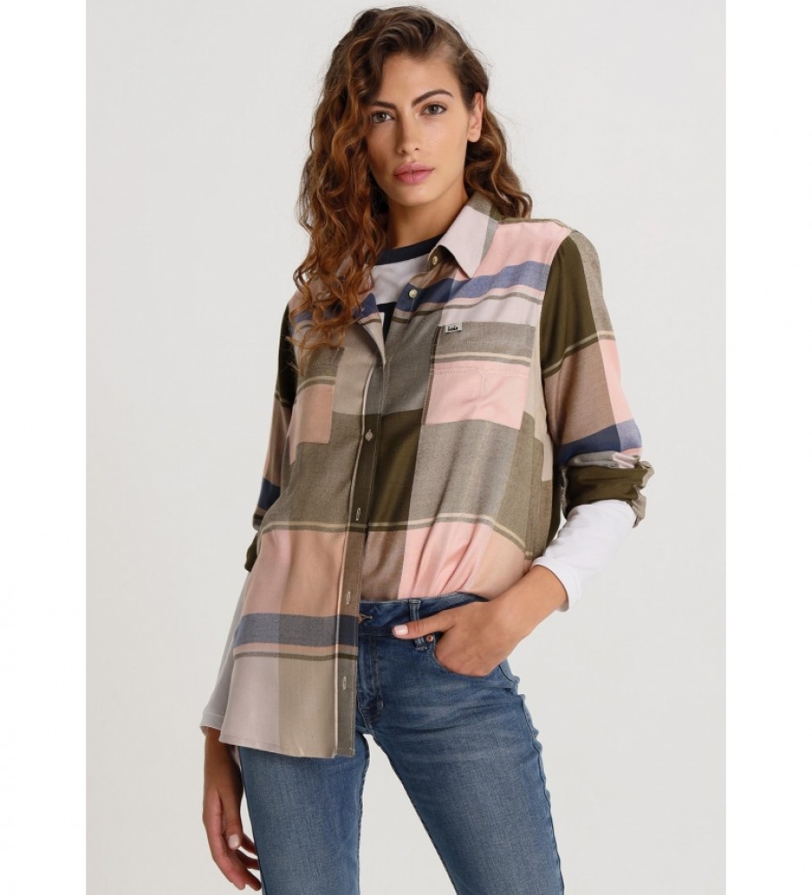 Lois Bigay-Versalles camisa de cheque multicolorida