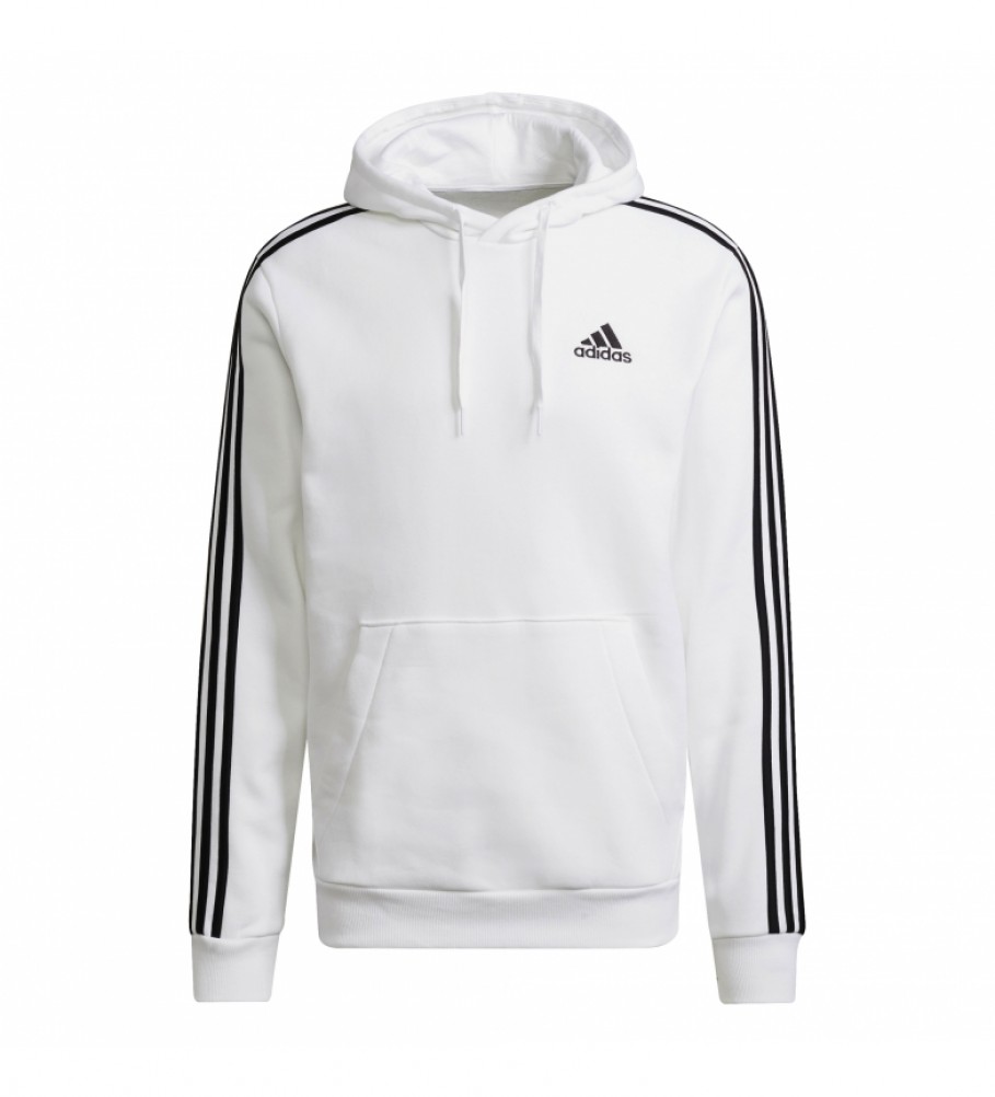 adidas Sweatshirt Essentials Fleece 3-Stripes blanc