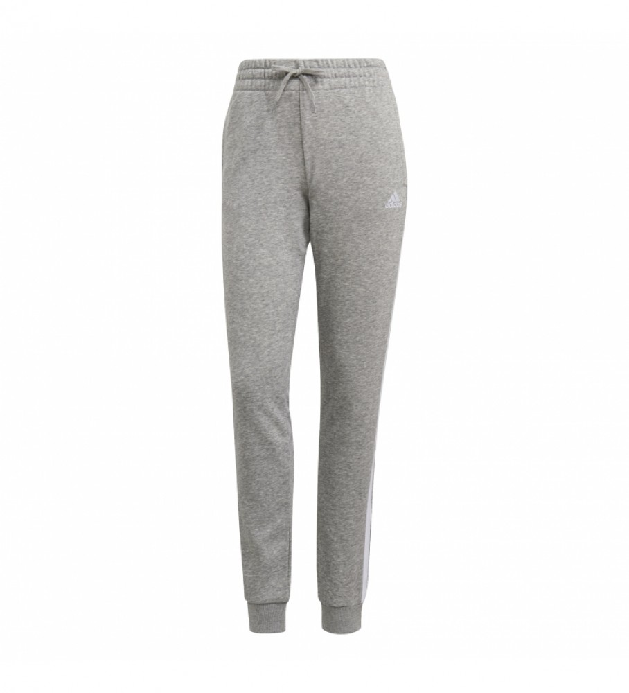 adidas Essentials French Terry 3-Stripes Trousers grey