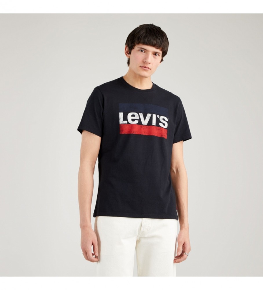 Levi's T-shirt sportiva con logo Sportwear nera