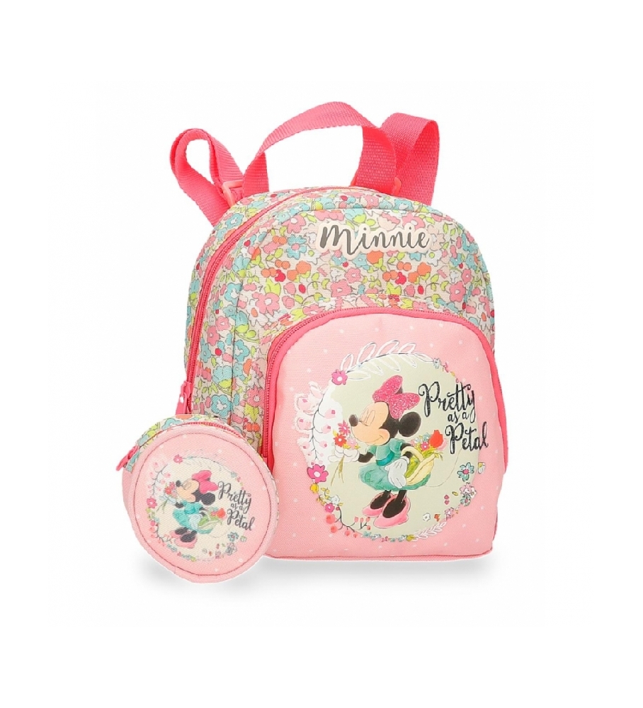 Joumma Bags Minnie Florals backpack pink -19x23x8cm