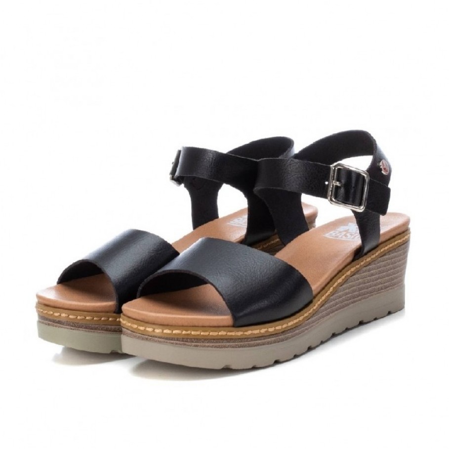 Pera perrito Descongelar, descongelar, descongelar heladas Xti Sandals 036857 black -Height cua 6 cm - ESD Store fashion, footwear and  accessories - best brands shoes and designer shoes