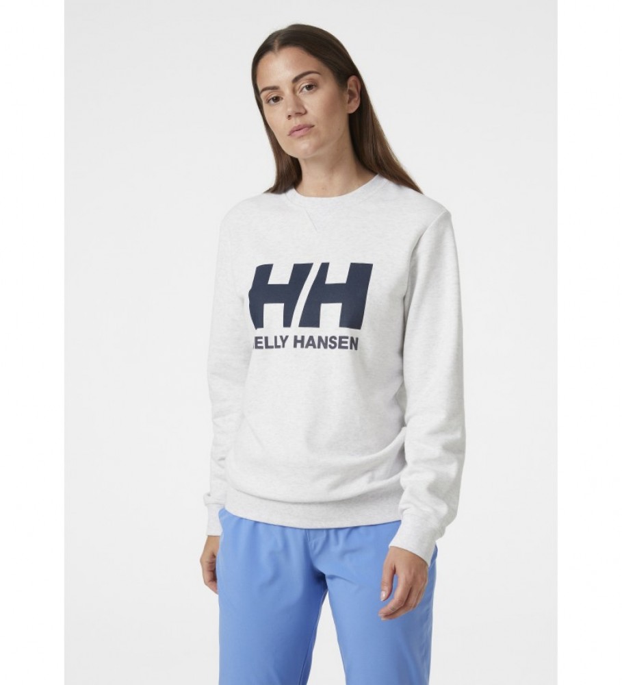 Helly Hansen Logo Sweatshirt da tripulação cinza