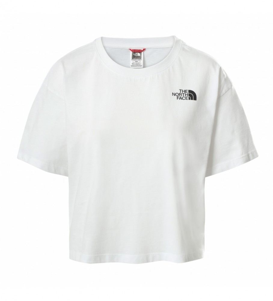 The North Face T-shirt cropped Simple Dome blanc