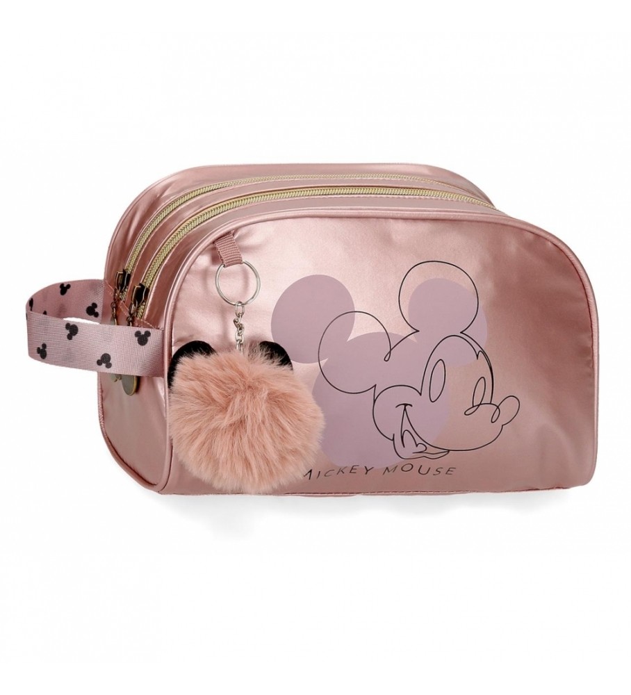 Joumma Bags Toilet bag Mickey Outline adaptable Double Compartment pink