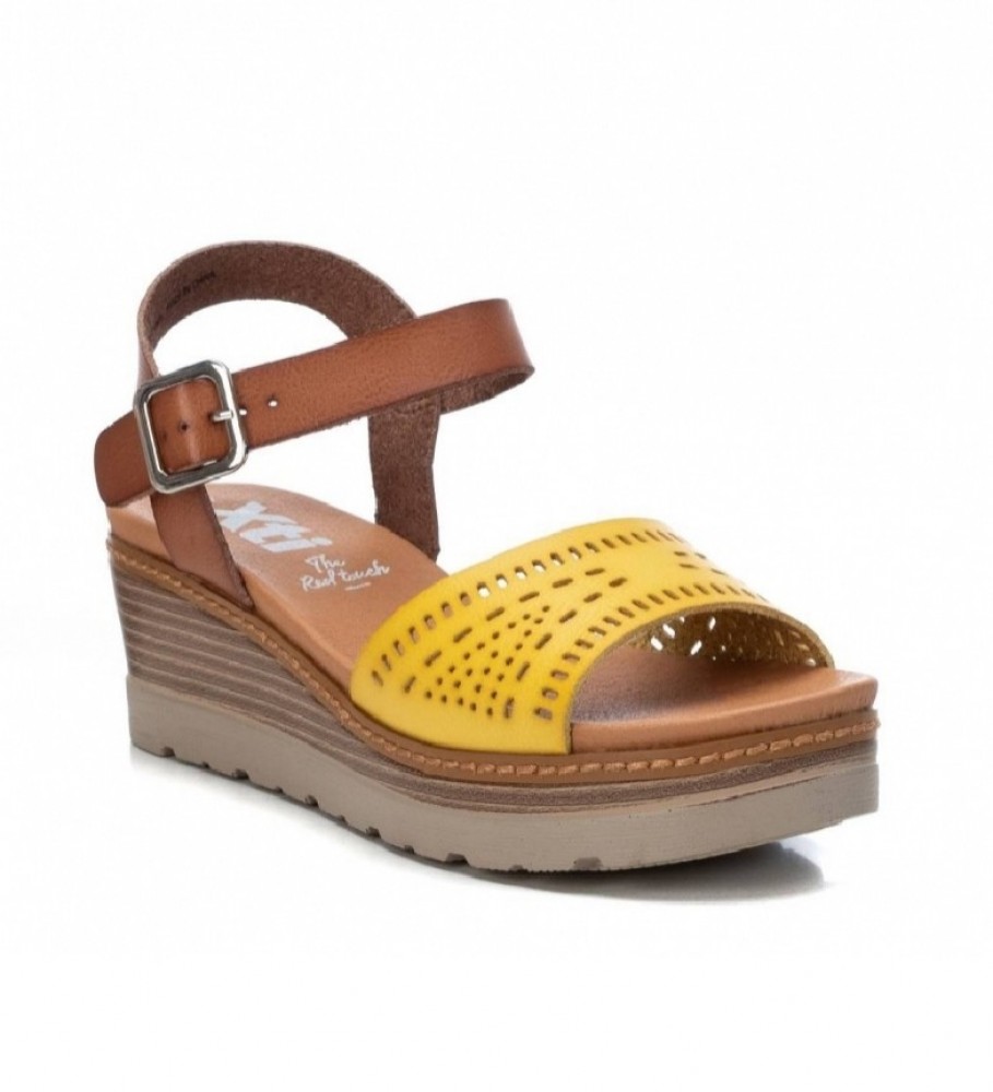 yellow platform sandals target
