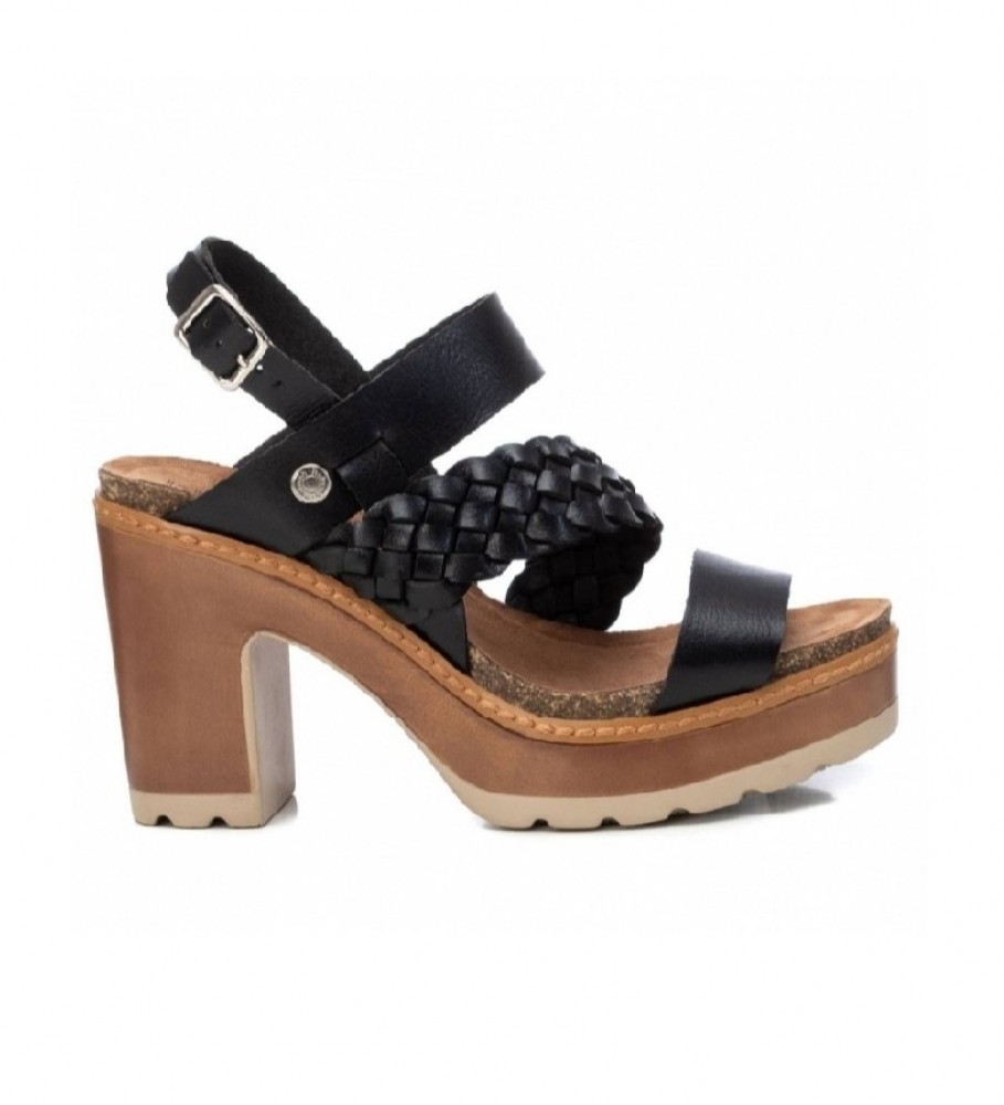 Refresh Sandals 079723 black -Height heel: 10 cm