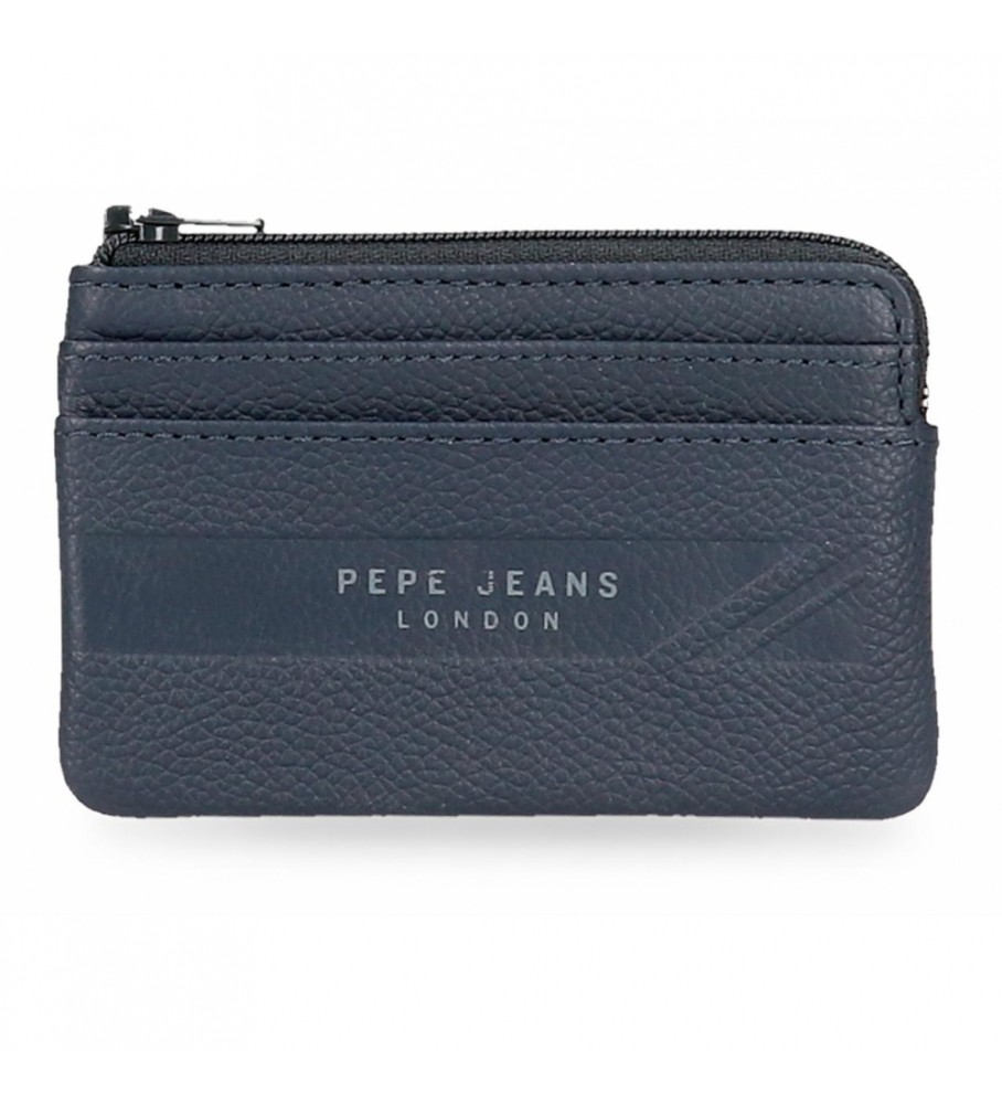 Pepe Jeans Basingstoke Leather Coin Purse Navy