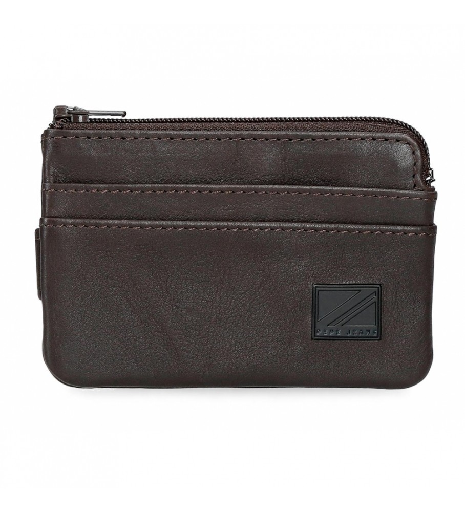 Pepe Jeans Pepe Jeans Chief Leather wallet with cardholder Brown