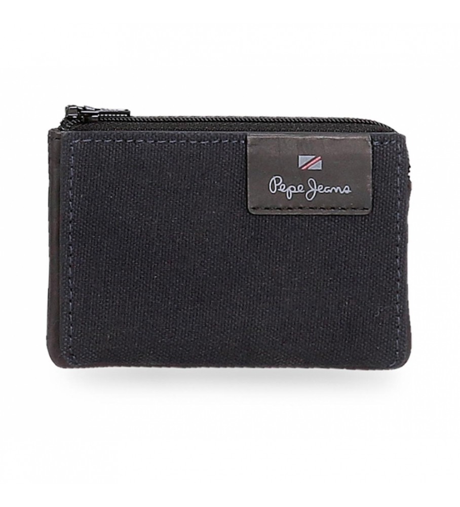 Pepe Jeans Pepe Jeans Hilltop Leather Wallet - Card Holder Navy Blue