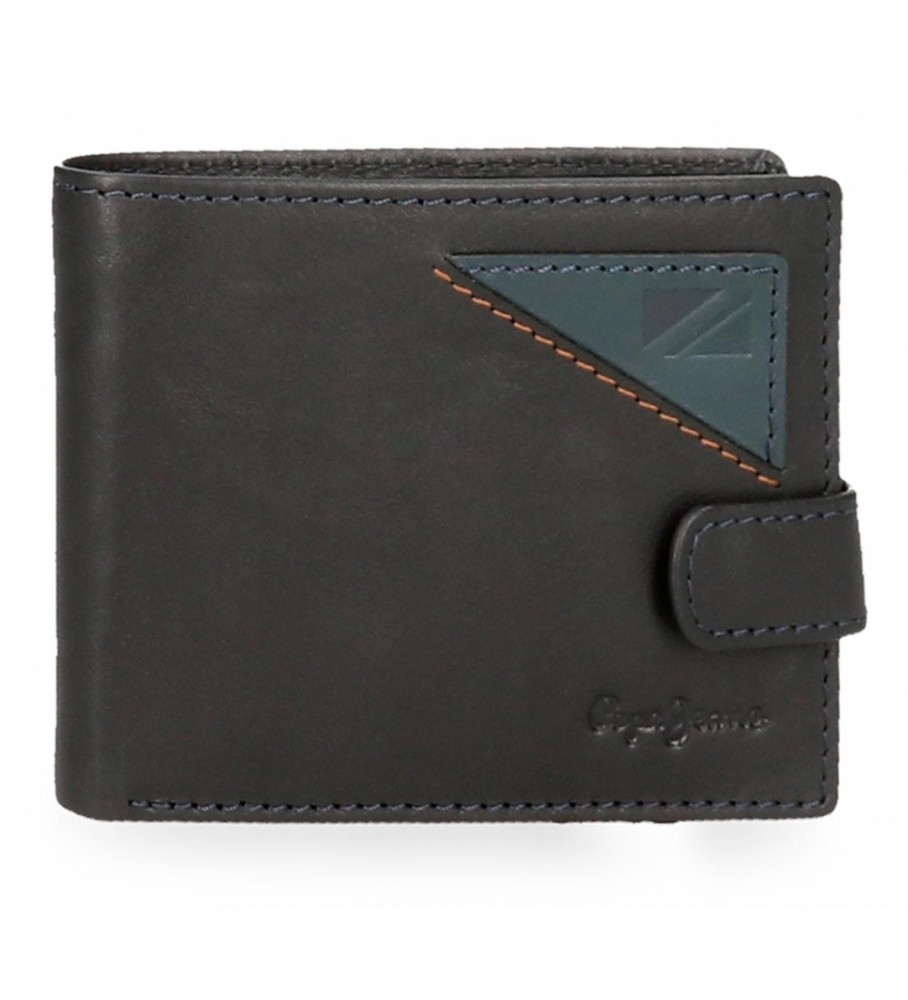 Pepe Jeans Pjl Striking Navy wallet with click closure