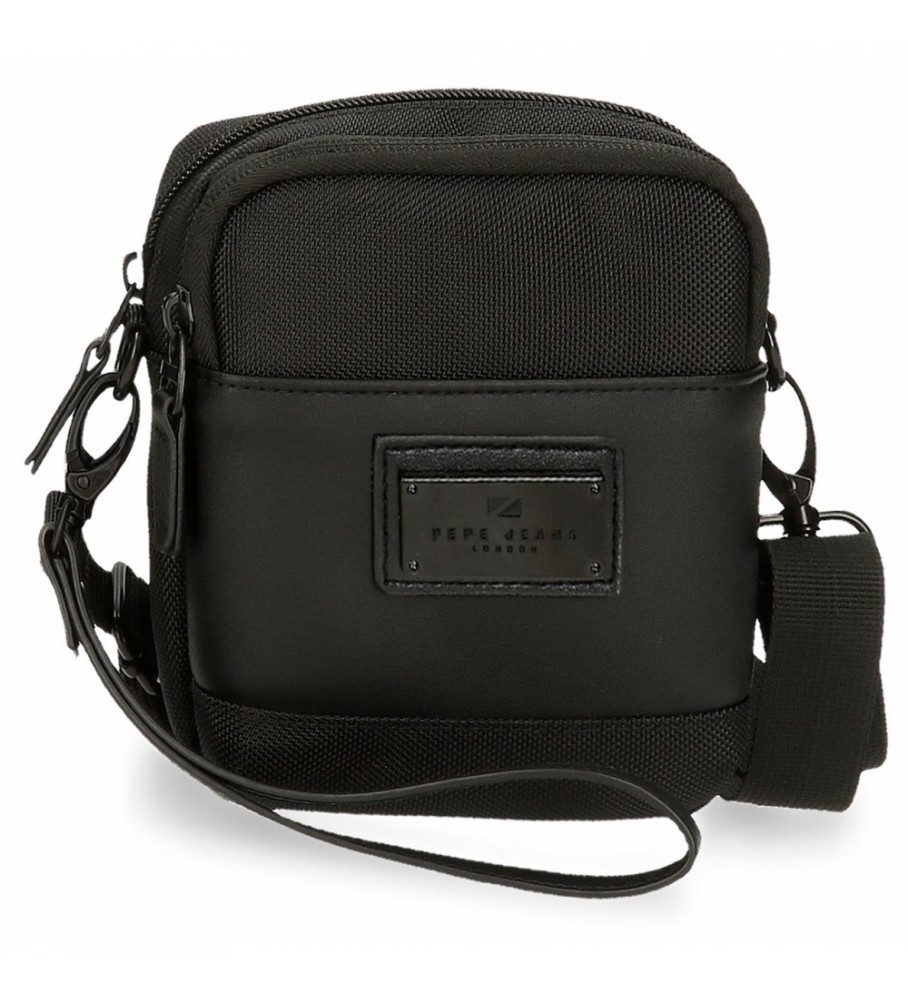 Pepe Jeans Shoulder Bag Two compartments Pepe Jeans Soho Small black