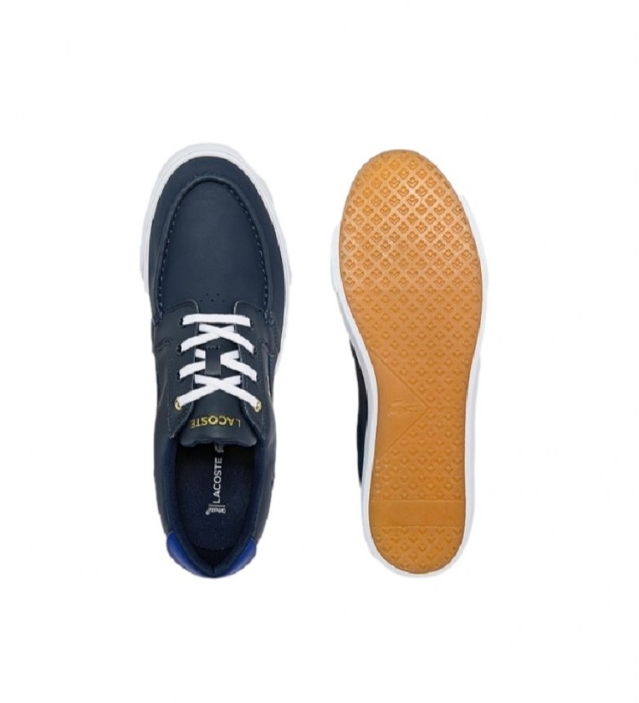Lacoste Bayliss blue leather sneakers 
