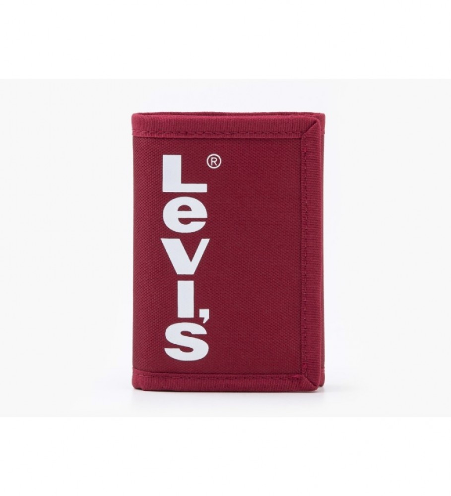 Levi's Oversized Red Tab Trifold Wallet red