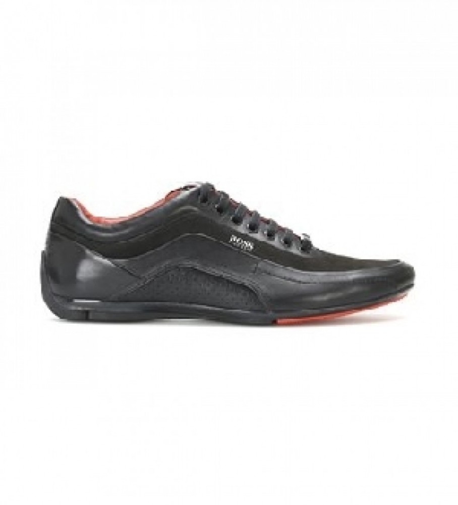 BOSS HB Racing leather black - ESD Store fashion, footwear and accessories - best brands shoes designer shoes