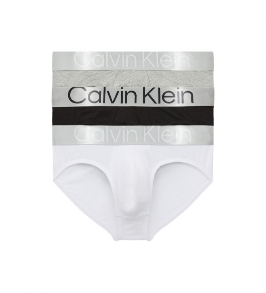Inpakken vernieuwen Parasiet Calvin Klein Set van 3 slipjes grijs, wit, zwart - Esdemarca winkel voor  schoenen, mode en accessoires - merkschoenen en merksneakers