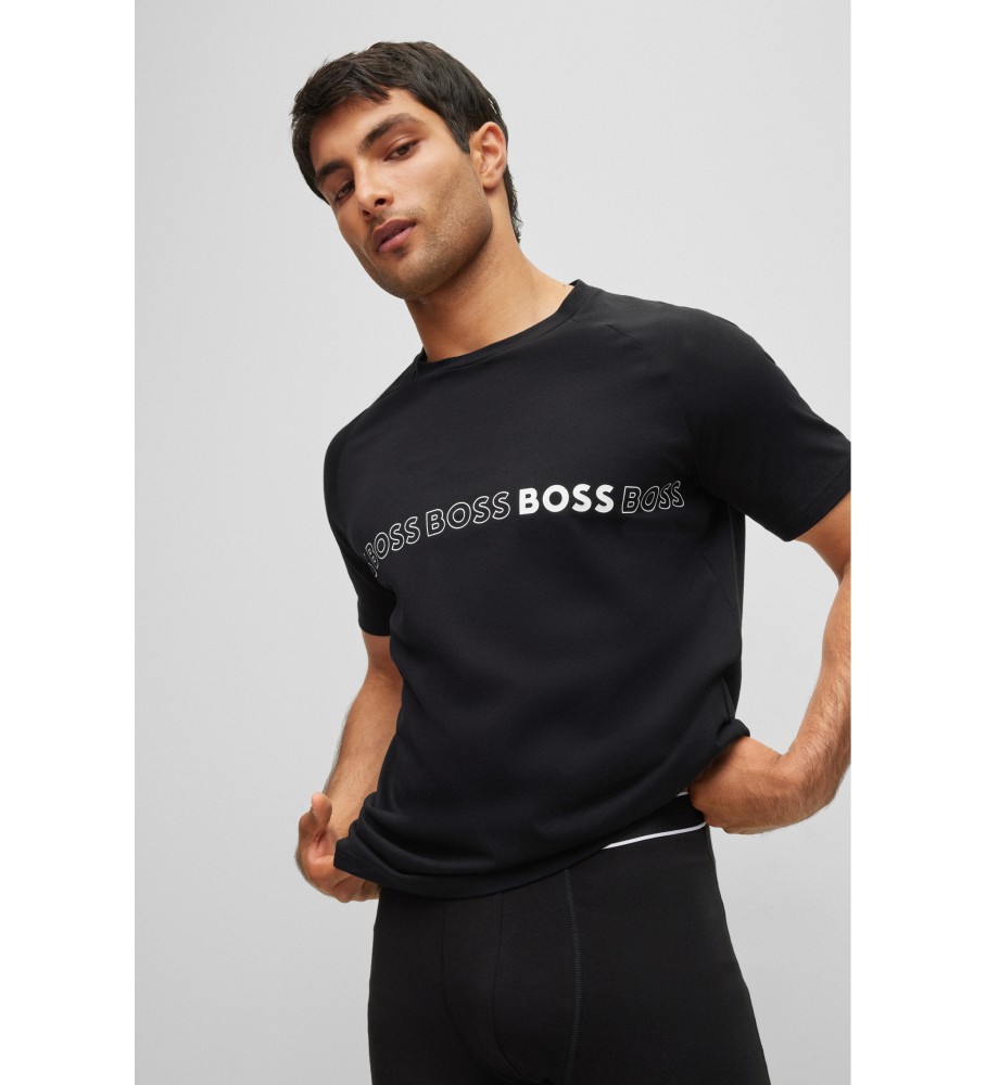 BOSS RN Slim Fit T-shirt 10217081 01 black