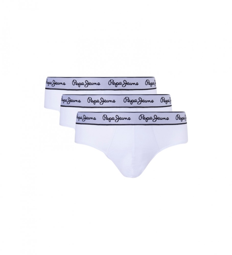Pepe Jeans Pack 3 Classic Briefs white - ESD Store fashion