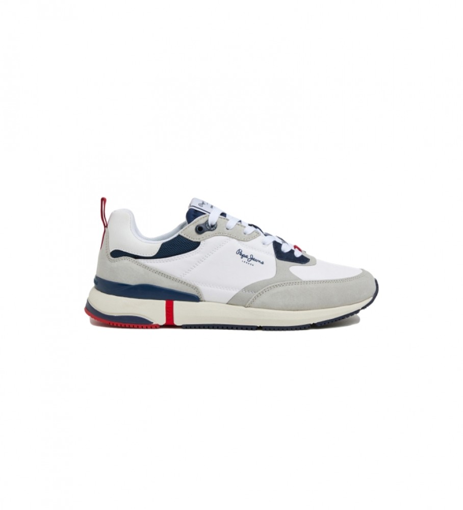 Pepe Jeans London Pro Combination Leather Sneakers white