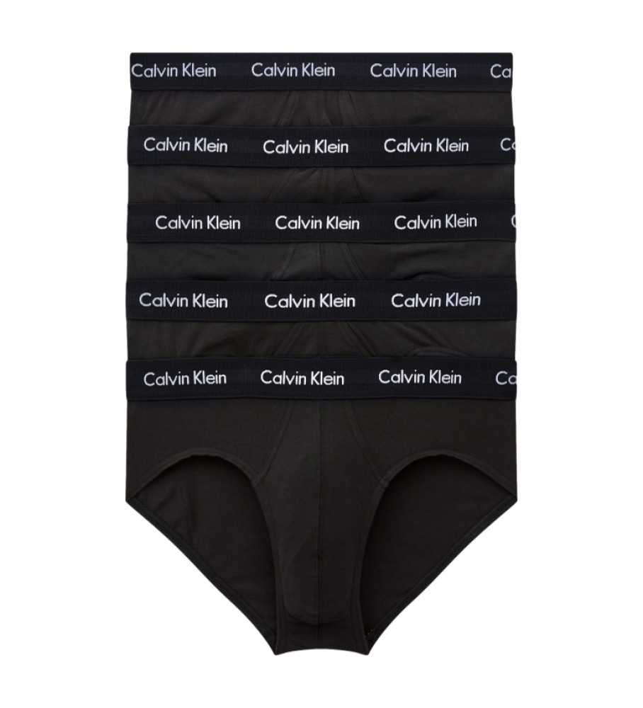 Calvin Klein Confezione da 5 slip elasticizzati neri