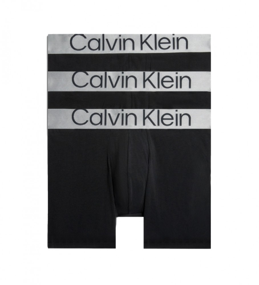 Calvin Klein Pacote de 3 Boxer Shorts - Cotton Preto Aço - Esdemarca Loja  moda, calçados e acessórios - melhores marcas de calçados e calçados de  grife