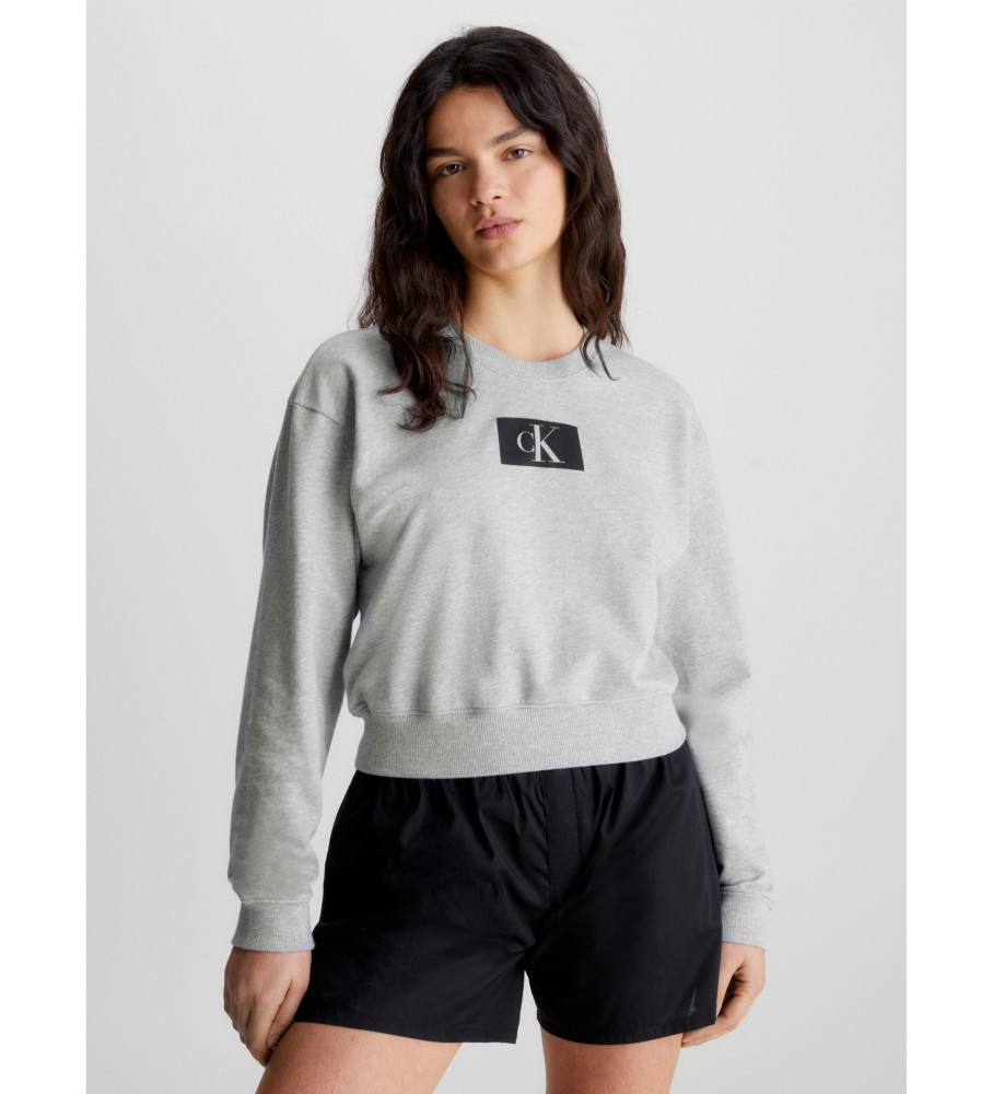 Calvin Klein Sweat-shirt confort CK96 gris