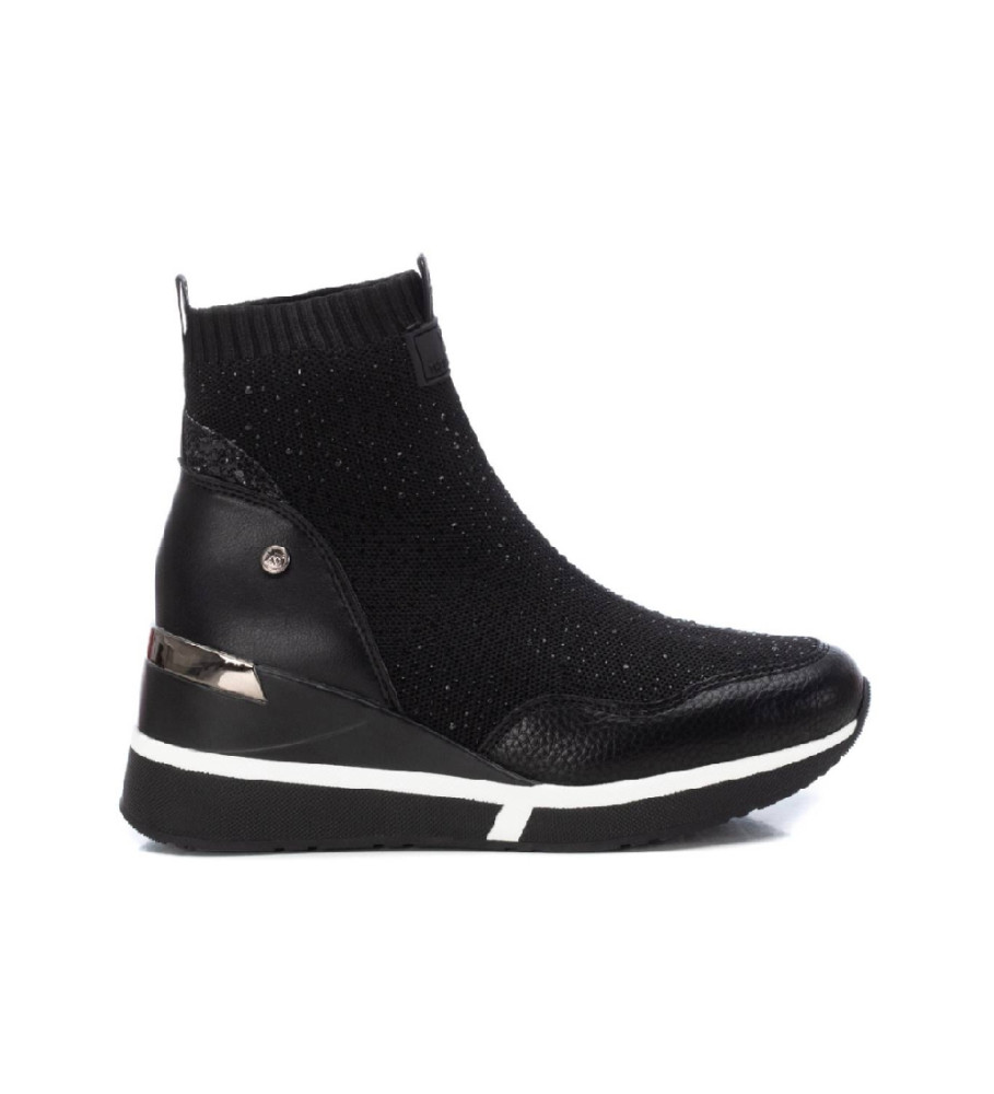 Xti Ankle boots 141701 black -height wedge: 6cm