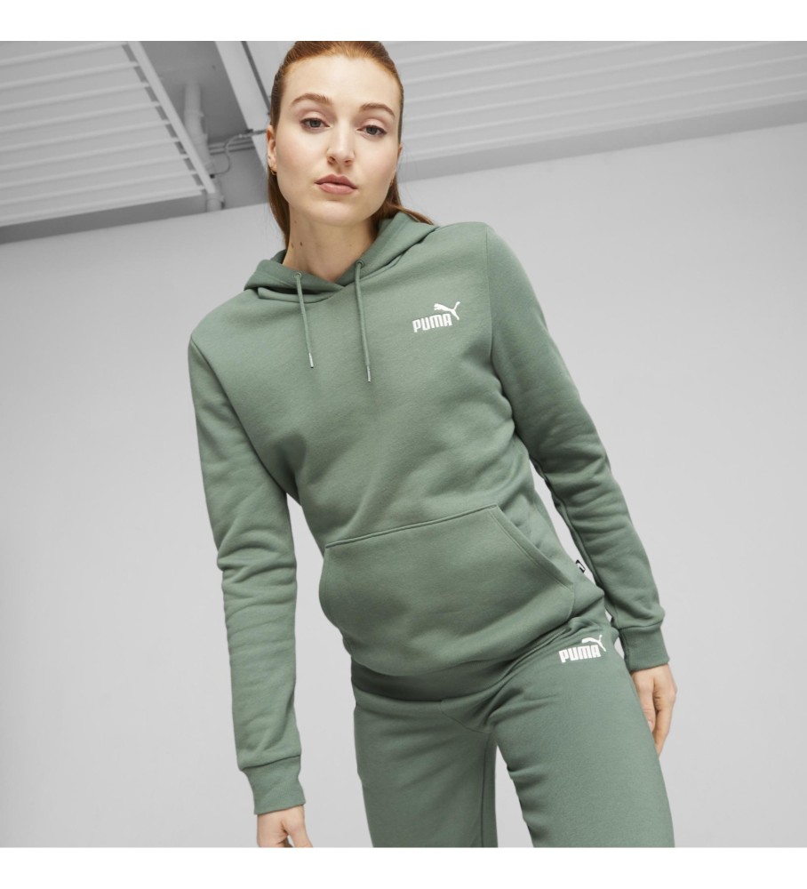 Puma Essentials+ Sweat à capuche brodé vert