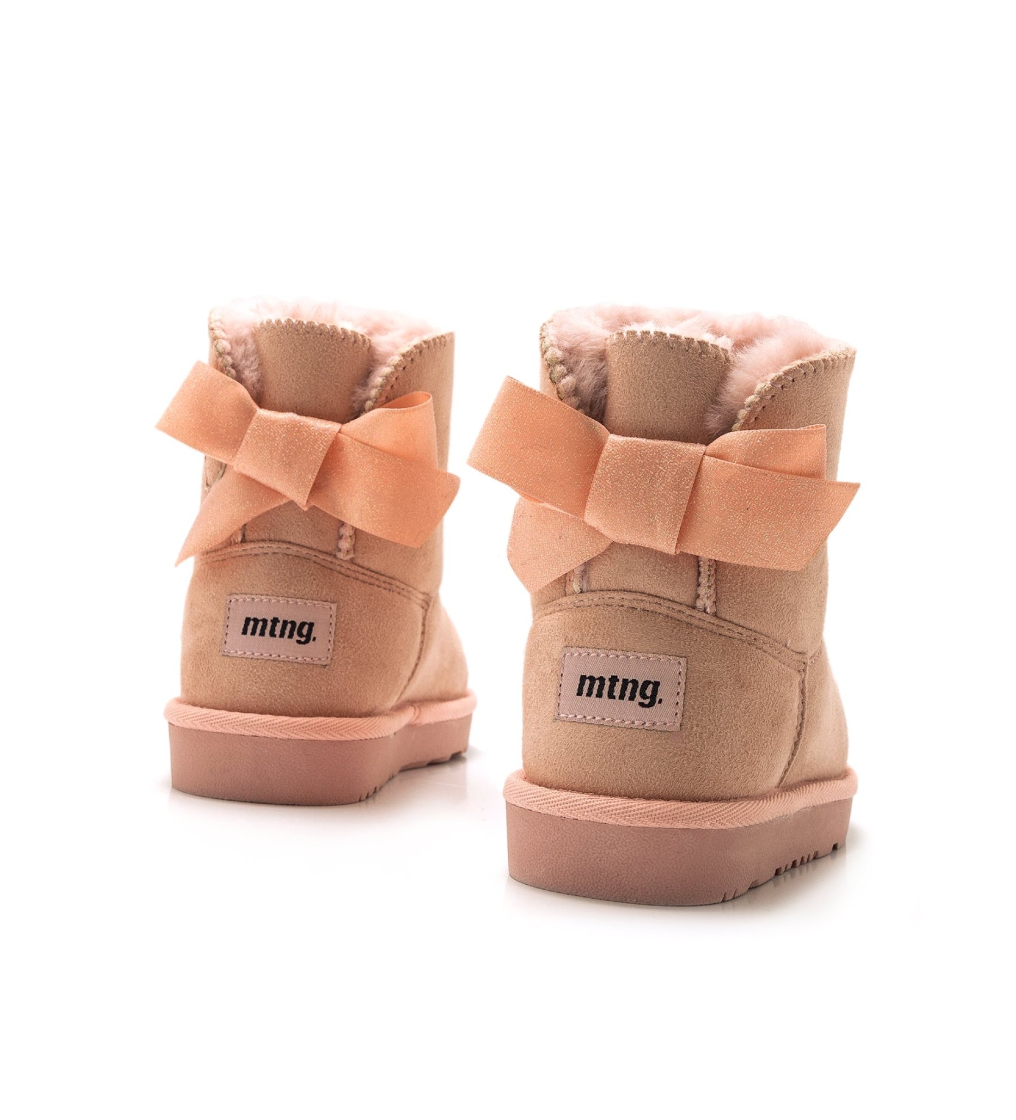 Abbinare Ugg Con Fiocco Rosa Mustang Kids Stivali Rosa Cielo