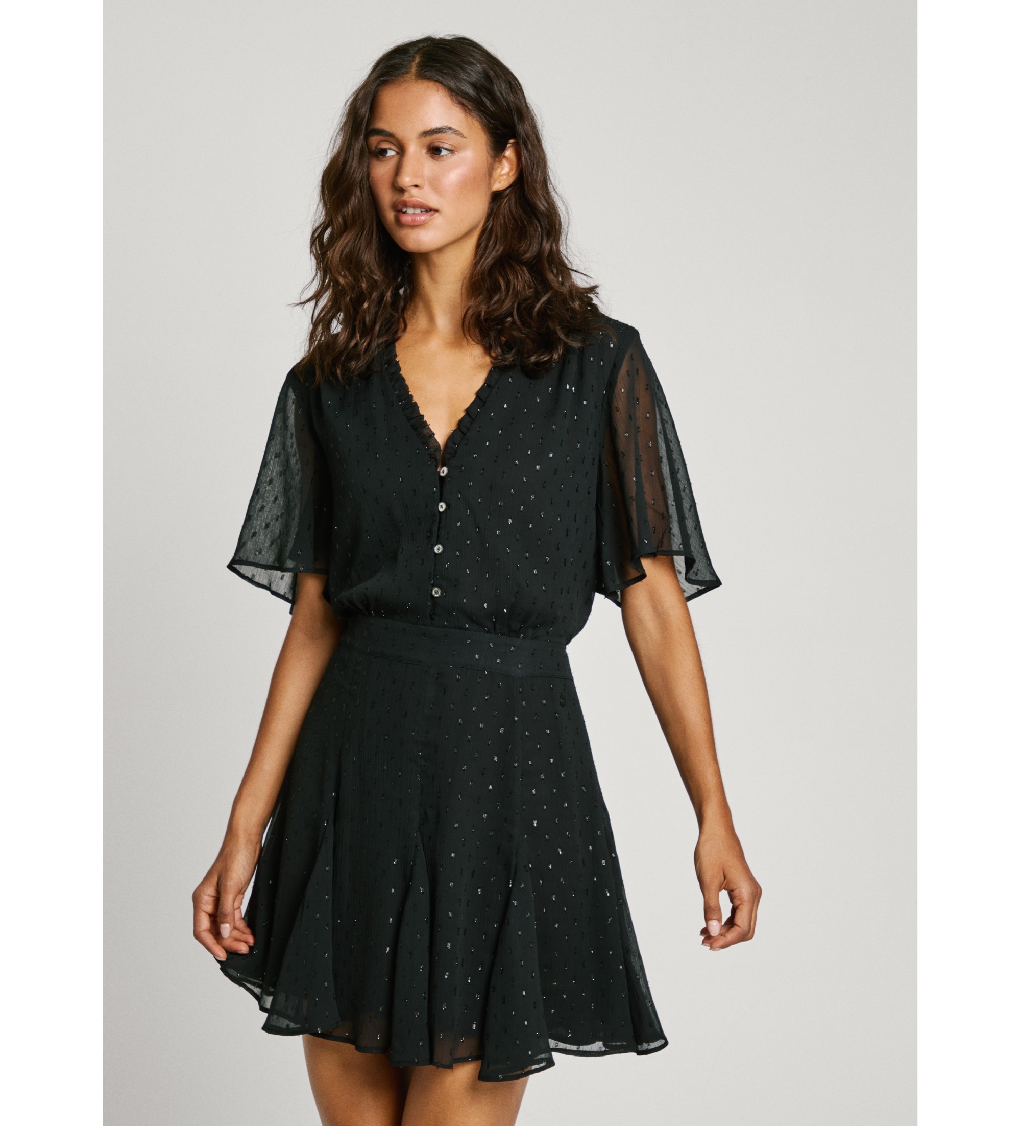 Pepe Jeans Short dress Anubis black Pepe Jeans Short dress Anubis black