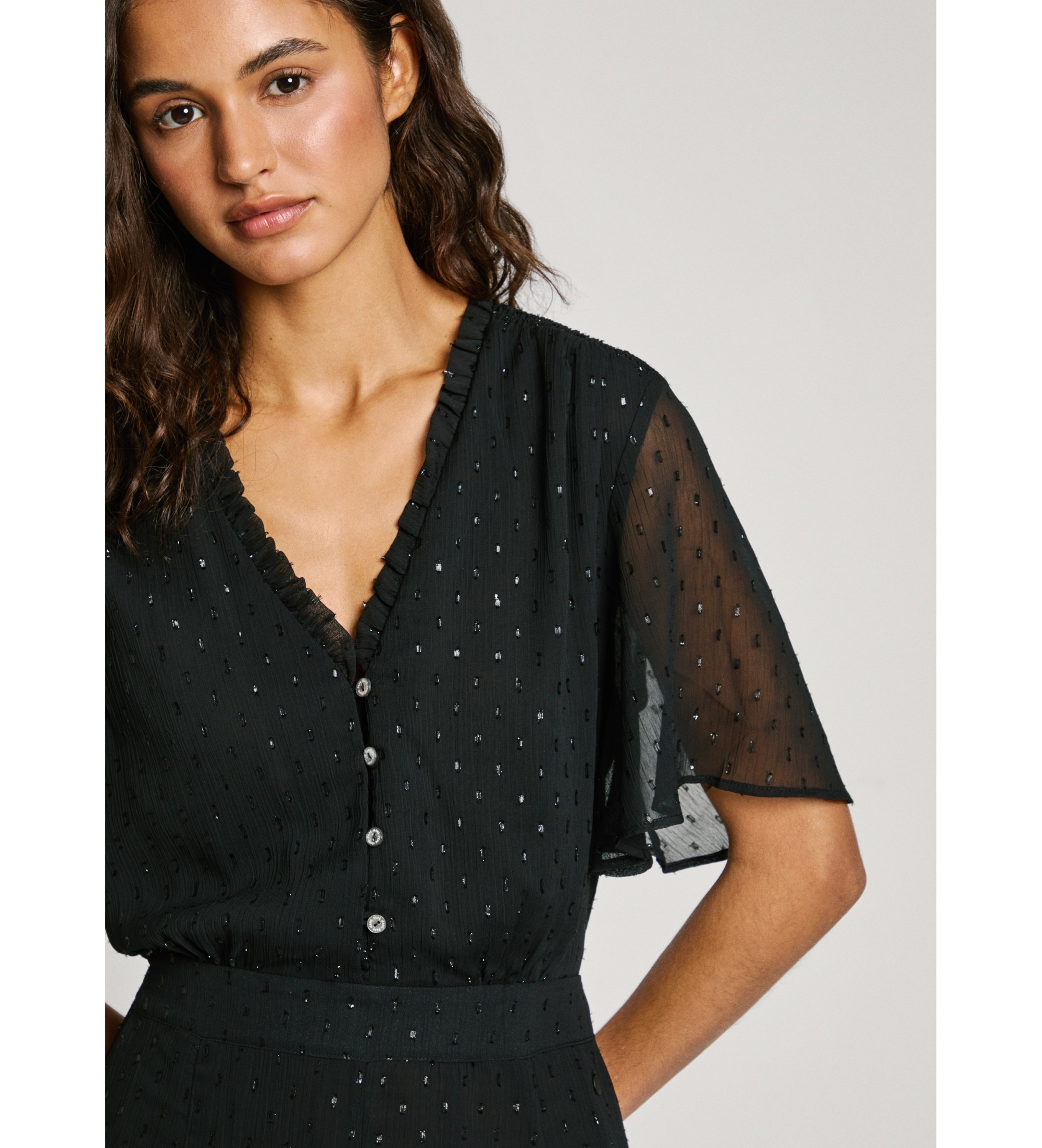 Pepe Jeans Short dress Anubis black Pepe Jeans Short dress Anubis black