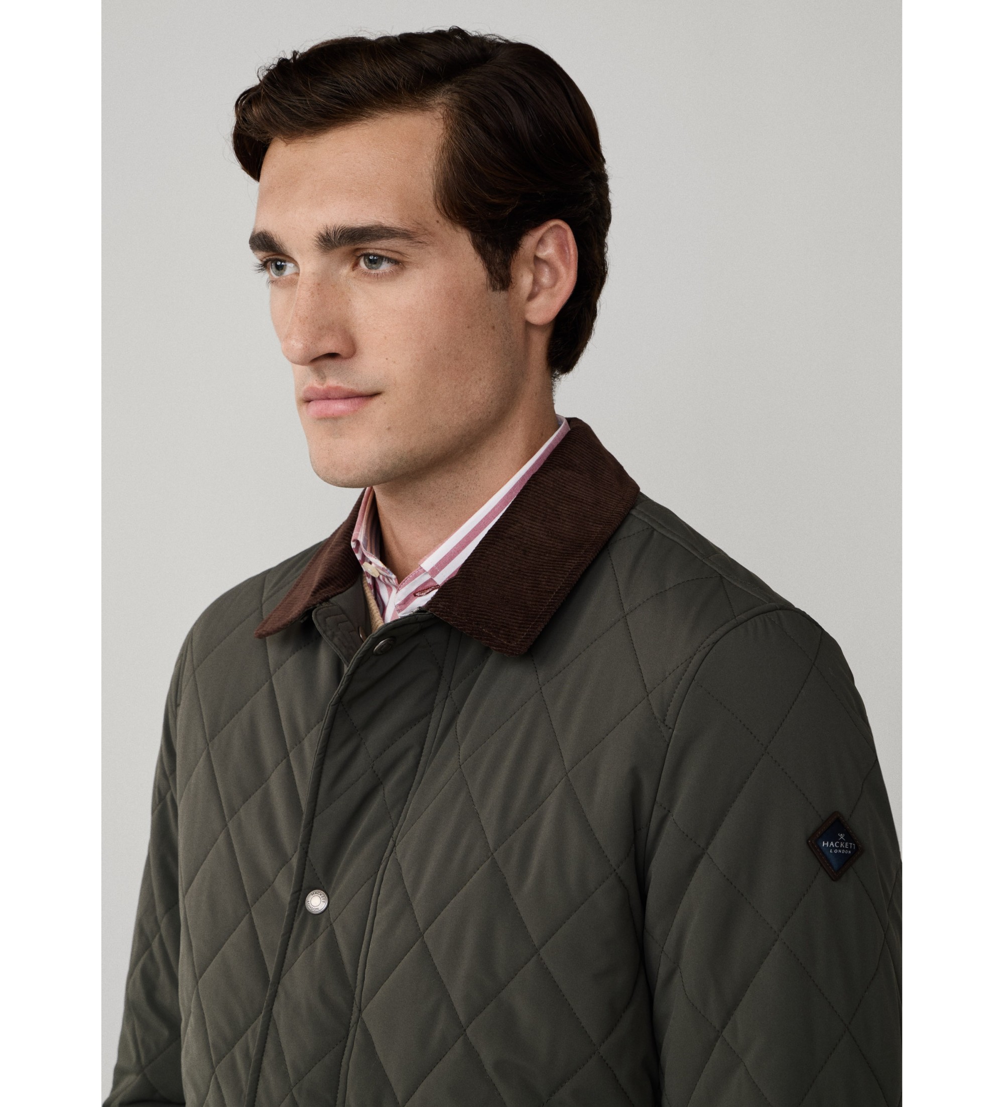 Hackett London Giacca trapuntata verde Hackett London Giacca trapuntata verde