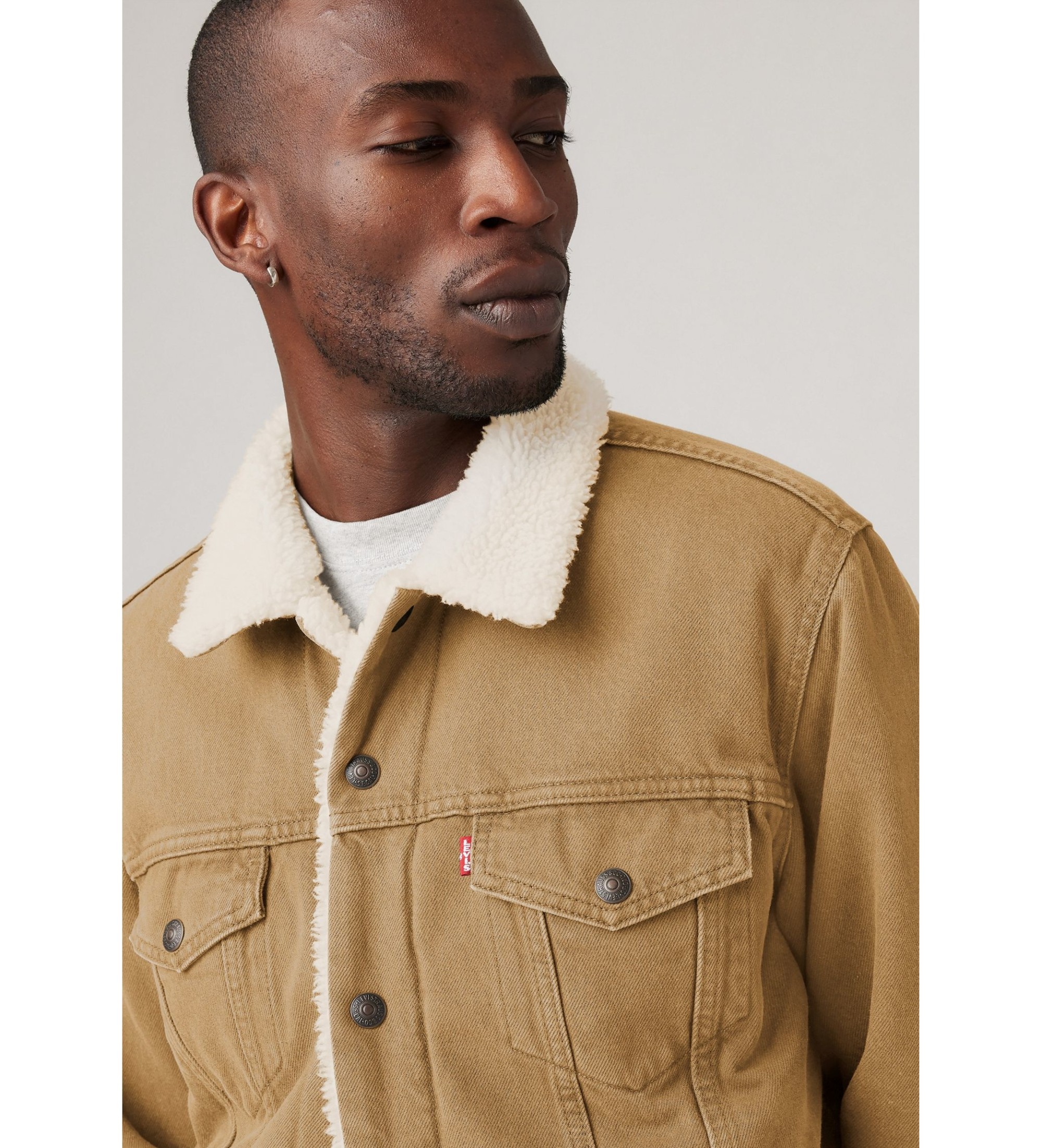 Levi's Giacca Sherpa marrone tipo 3 Levi's Giacca Sherpa marrone tipo 3