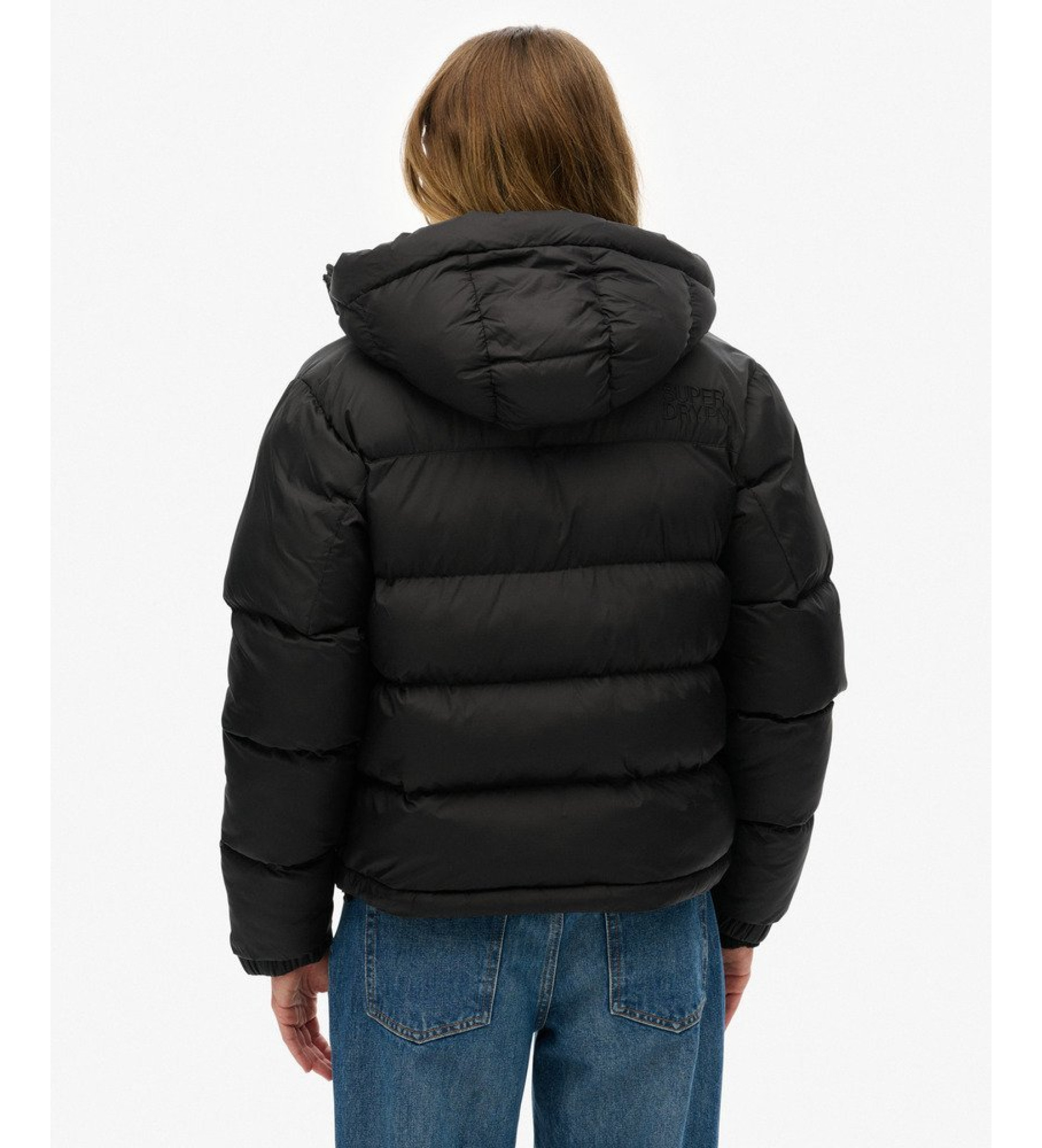 Superdry Pufferjakke sort