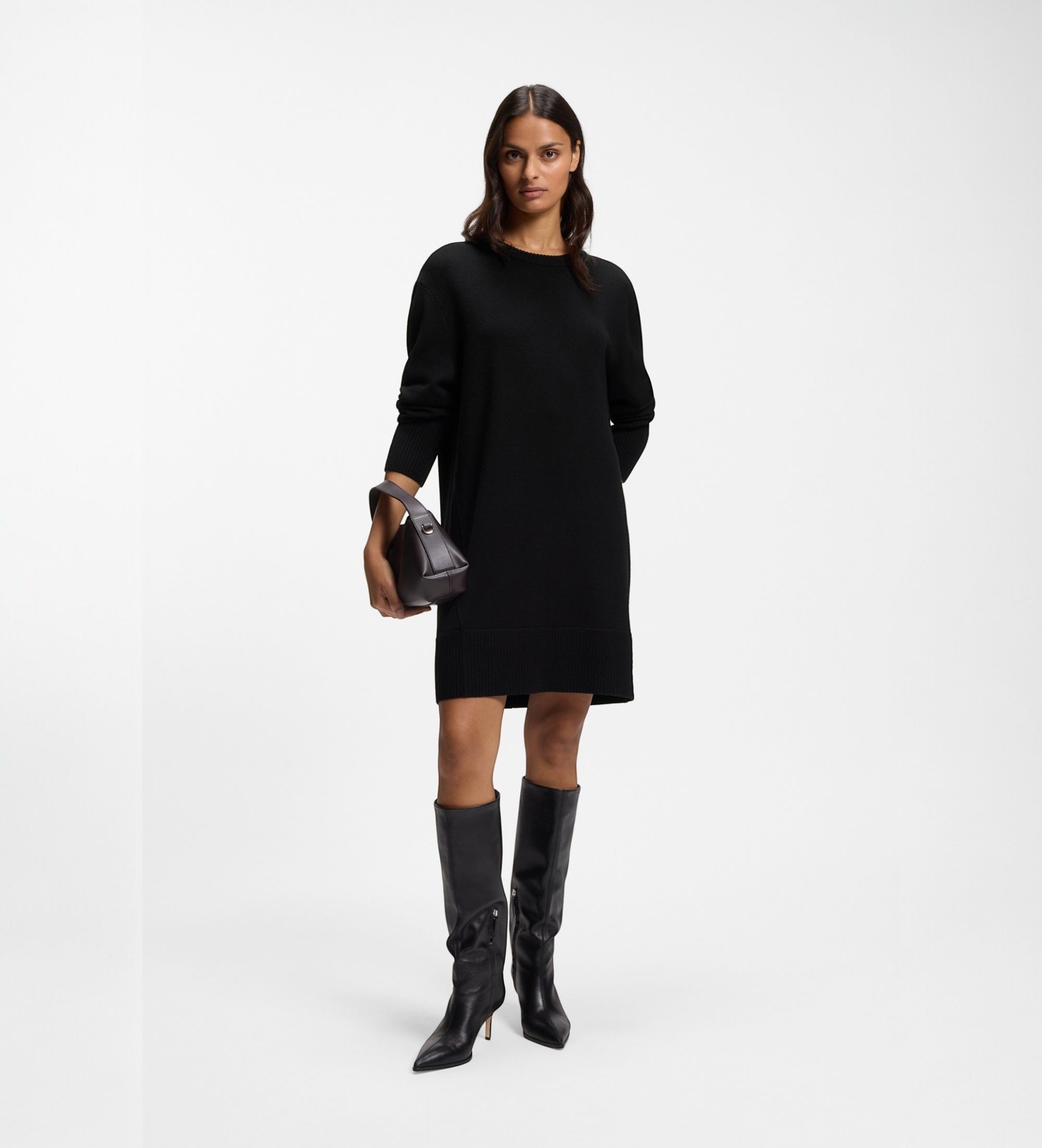 Strickkleid schwarz