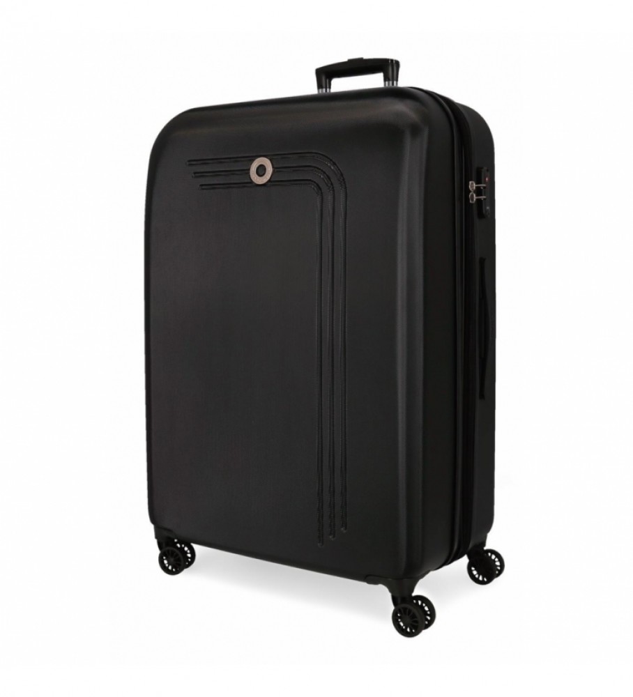 Movom Large suitcase Movom Riga Rigid black -56x80x29cm
