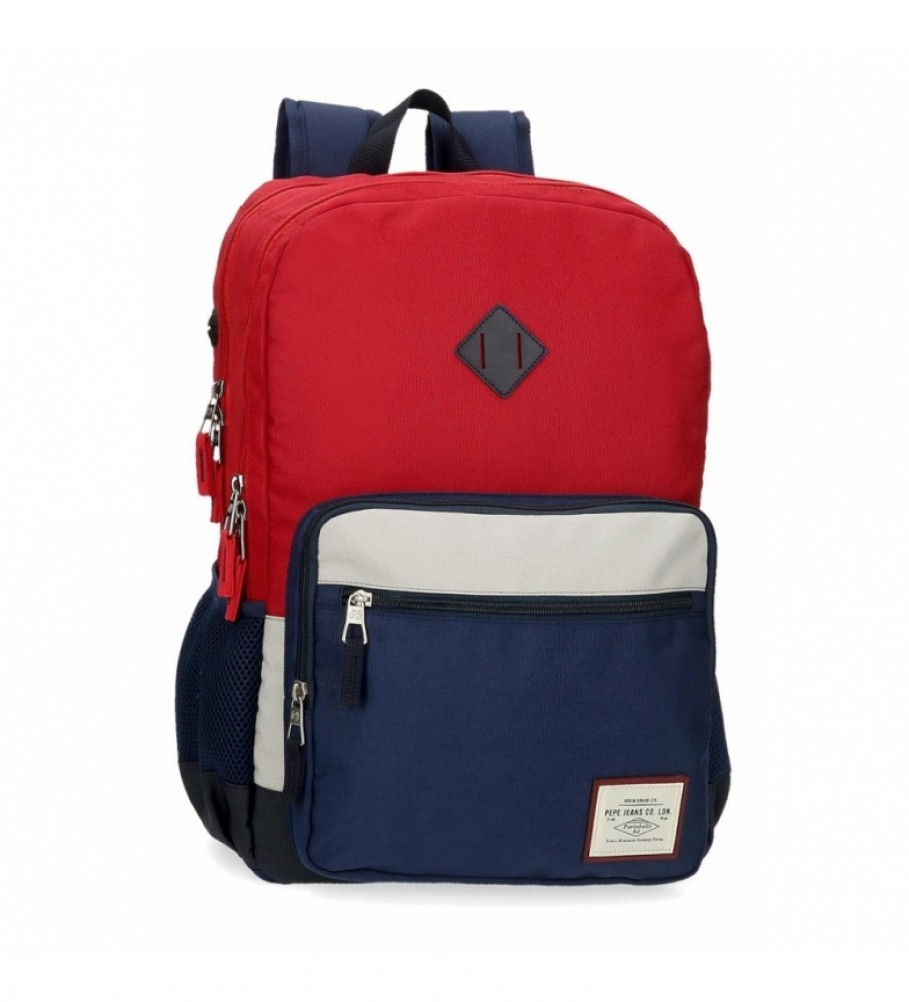 Pepe Jeans Pepe Jeans Dany Two-Compartment Adaptive Backpack Red -31x46x15cm