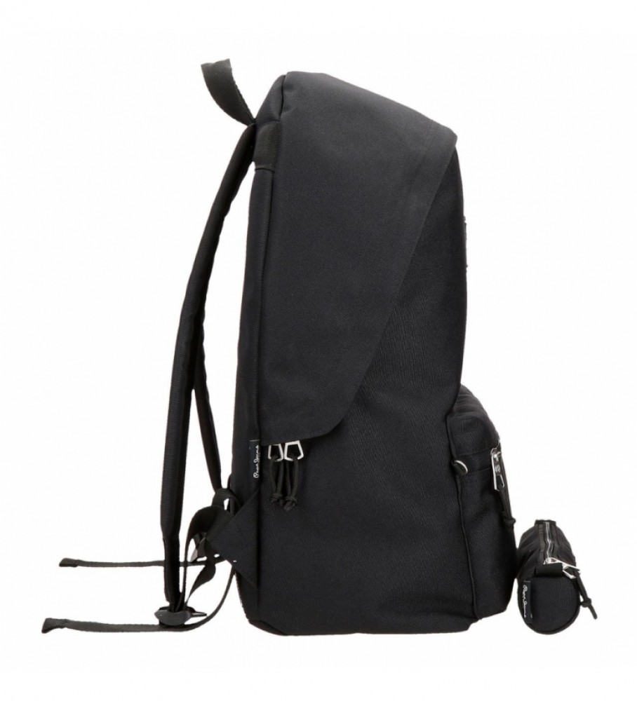Pepe Jeans Mochila Aris + Estuche Negro -31x44x17.5cm- - Tienda Esdemarca  moda, calzado y complementos - zapatos de marca y zapatillas de marca